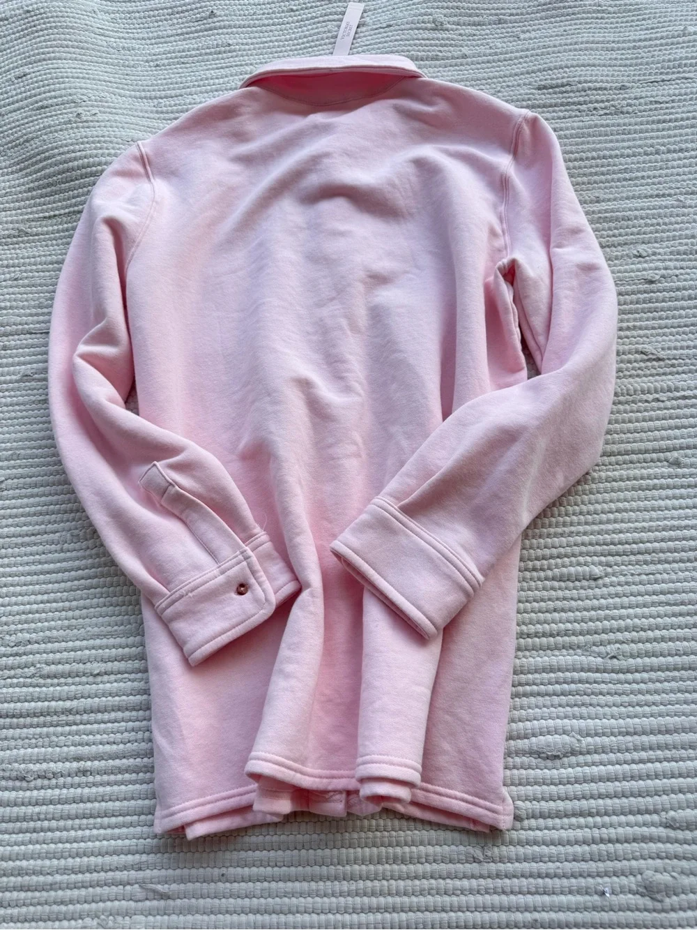 Victoria’s Secret Luxe Modal Fleece Shacket Jacket Pink NWT Medium - Picture 12 of 12